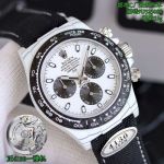Clean Factory Black ROLEX Daytona Replica 40*12.4MM 4130 Movement Carbon Fiber Case Watch